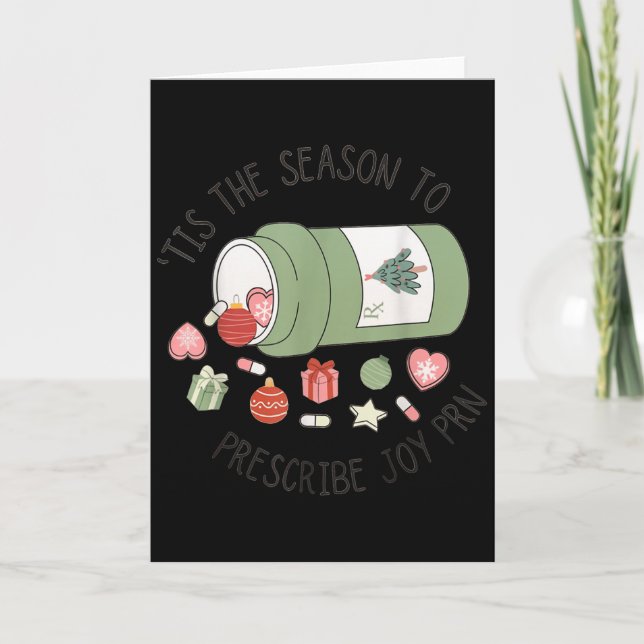 Pharmacy Technician Christmas Pharmacy Graduation  Card (Front)