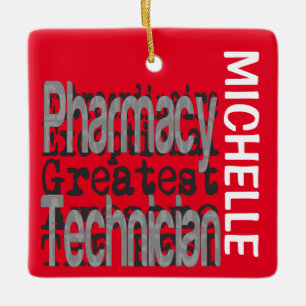 Pharmacy Technician Extraordinaire CUSTOM Ceramic Ornament