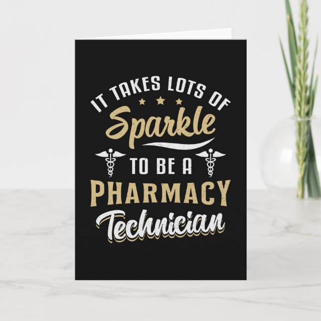 Pharmacy Technician It Takes Lots Of Sparkle Gift Card (Front)