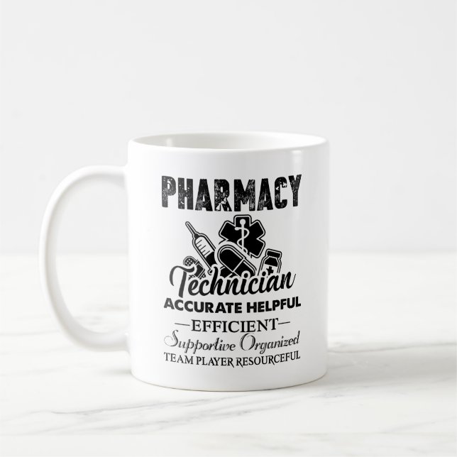 Pharmacy Technician Job Mug (Left)