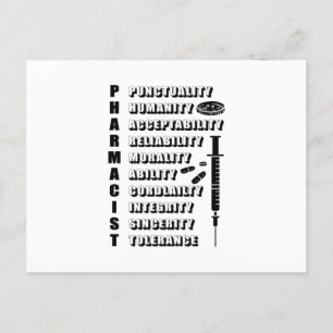 Pharmacy Technician Pharmacists Pharmacist Quote Postcard