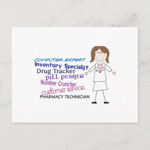 Pharmacy Technician Postcard