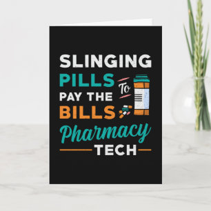 Pharmacy Technician Slinging Pills Pharmacist Gift Card