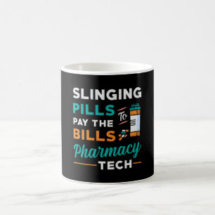 Pharmacy Technician Slinging Pills Pharmacist Gift Coffee Mug