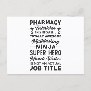 Pharmacy Technician Tech Hero Medicine Pharmacist Postcard