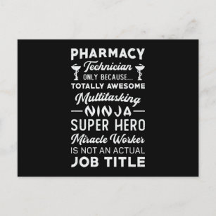 Pharmacy Technician Tech Medicine Hero Pharmacist Postcard