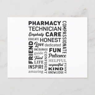 Pharmacy Technician Tech Medicine Pharmacist Gift Postcard