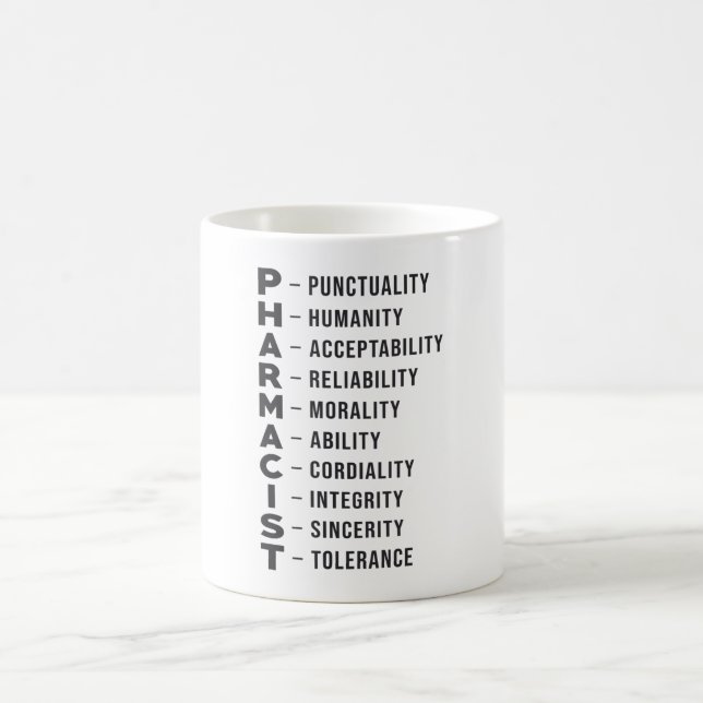 Pharmacy Technician Tech Pharmacist Medicine Coffee Mug (Center)