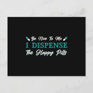 Pharmacy Technician The Happy Pills Pharmacist Postcard