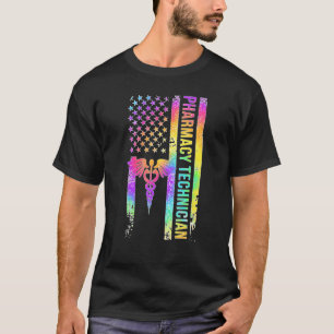 Pharmacy Technician US Flag Pharmacy Tech Pharm Te T-Shirt