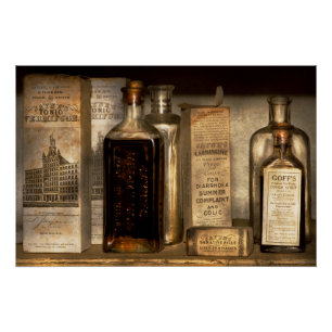 Pharmacy - Things in bottles and boxes Poster