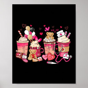 Pharmacy Valentine Coffee Valentine's Day  Poster