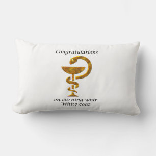 Pharmacy White Coat Ceremony Congratulations Lumbar Cushion