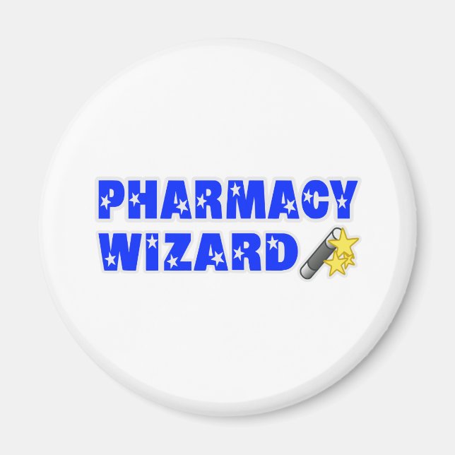 Pharmacy Wizard Magnet (Front)