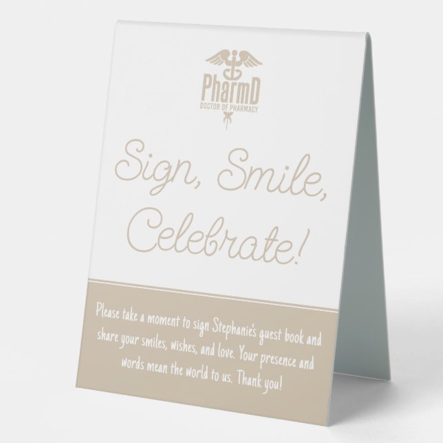 PharmD Doctor of Pharmacy Graduation Guest Book (Front)