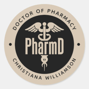 PharmD Doctor of Pharmacy Graduation Pharmacist Classic Round Sticker