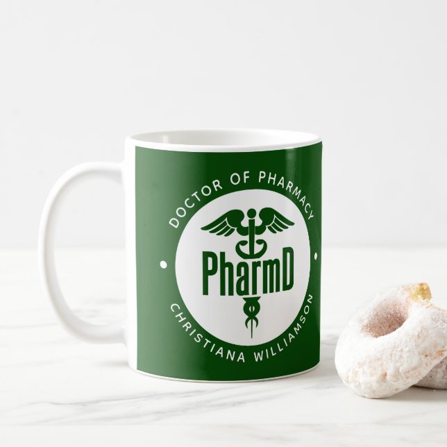 PharmD Doctor of Pharmacy Graduation Pharmacist Coffee Mug (With Donut)