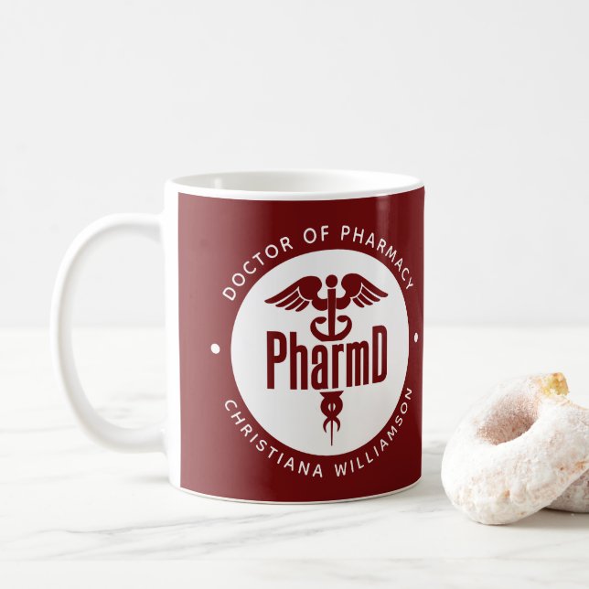 PharmD Doctor of Pharmacy Graduation Pharmacist Coffee Mug (With Donut)