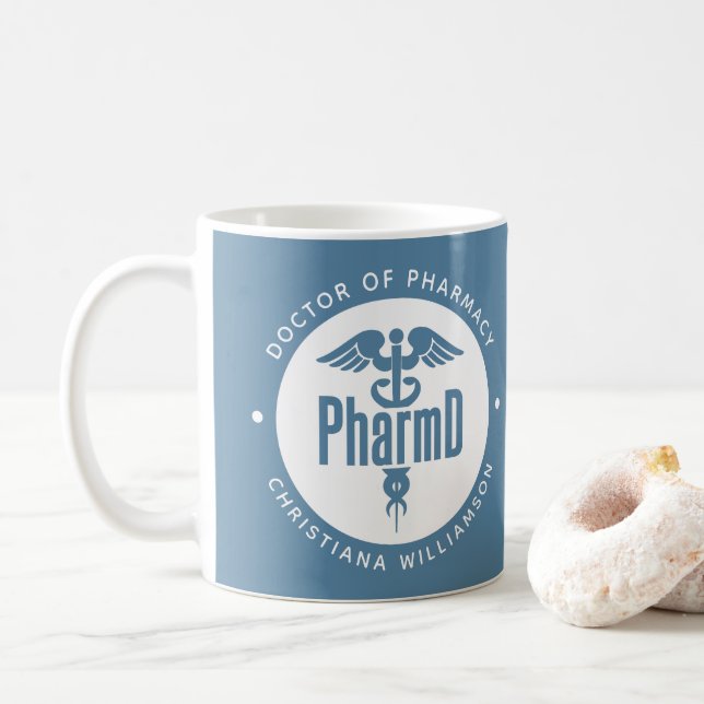 PharmD Doctor of Pharmacy Graduation Pharmacist Coffee Mug (With Donut)