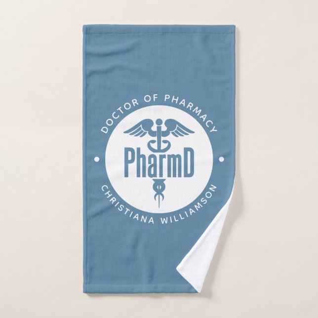 PharmD Doctor of Pharmacy Graduation Pharmacist Hand Towel (Hand Towel)