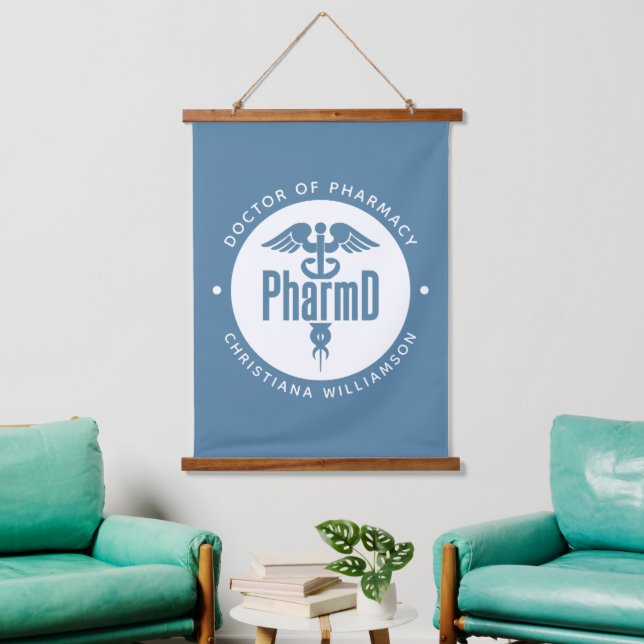 PharmD Doctor of Pharmacy Graduation Pharmacist Hanging Tapestry (Living Room)