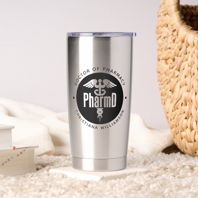 PharmD Doctor of Pharmacy Graduation Pharmacist Insulated Tumbler (Living Room)