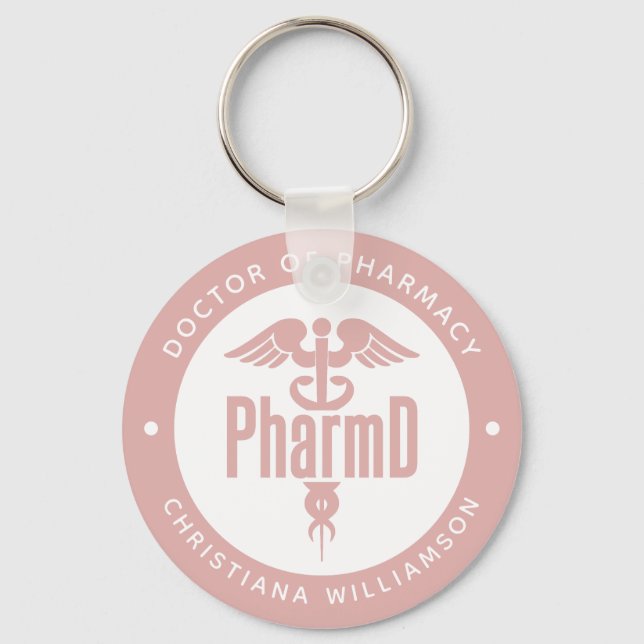 PharmD Doctor of Pharmacy Graduation Pharmacist Key Ring (Front)