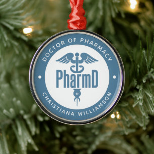 PharmD Doctor of Pharmacy Graduation Pharmacist Metal Tree Decoration