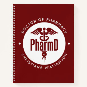 PharmD Doctor of Pharmacy Graduation Pharmacist Notebook
