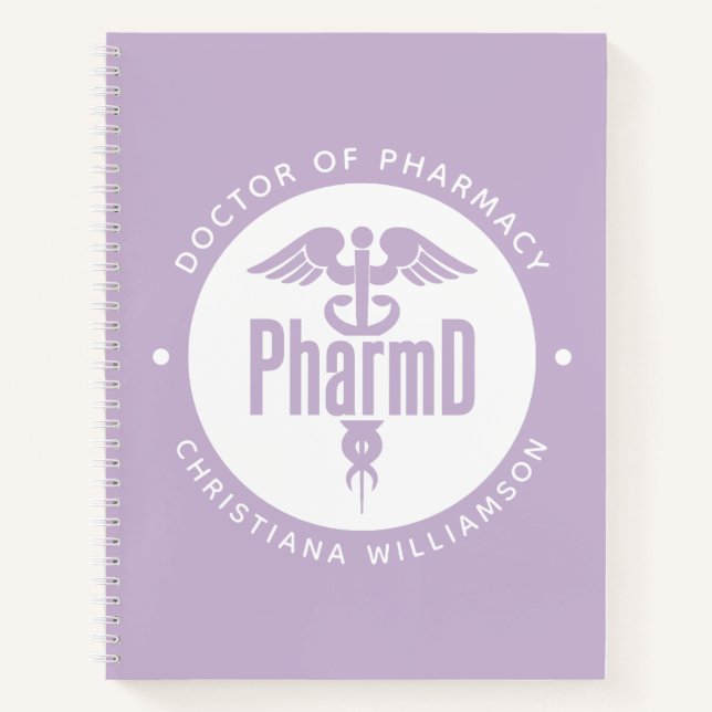 PharmD Doctor of Pharmacy Graduation Pharmacist Notebook (Front)