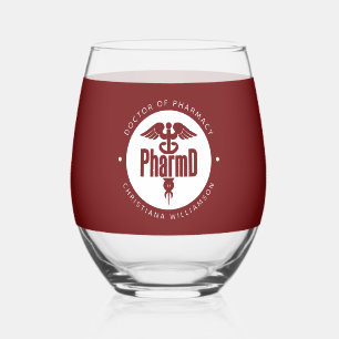 PharmD Doctor of Pharmacy Graduation Pharmacist Stemless Wine Glass
