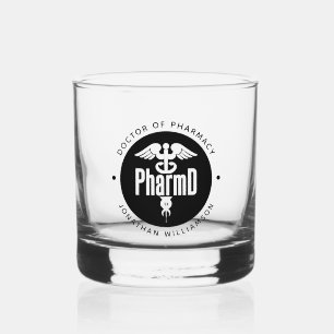 PharmD Doctor of Pharmacy Graduation Pharmacist Whiskey Glass