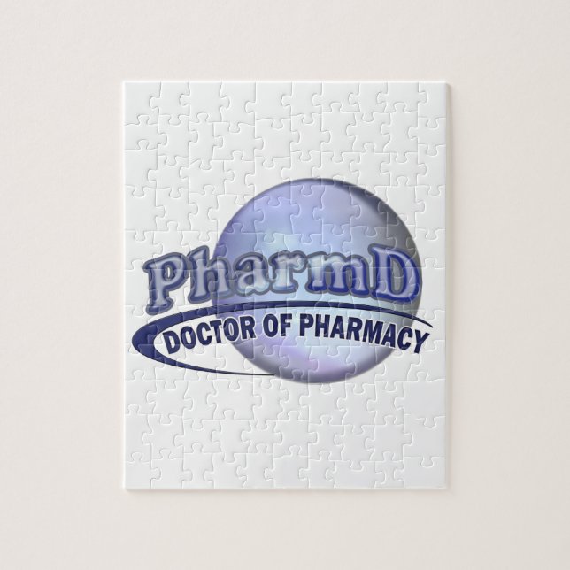 PharmD LOGO - DOCTOR OF PHARMACY Jigsaw Puzzle (Vertical)