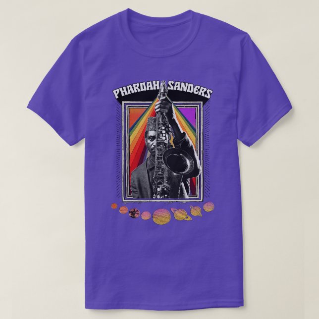 PHAROAH SANDERS Original Psychedelic Design T-Shirt (Design Front)