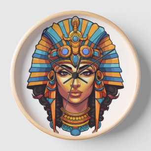 pharouh eygptian strong woman clock