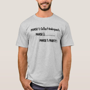 PHASE 1: Collect Underpants, PHASE 2: . . . . .... T-Shirt
