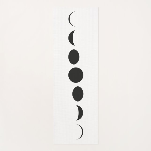 Phase of the Moon Yoga Mat (Front)