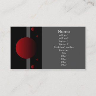Phase - Red Business Card