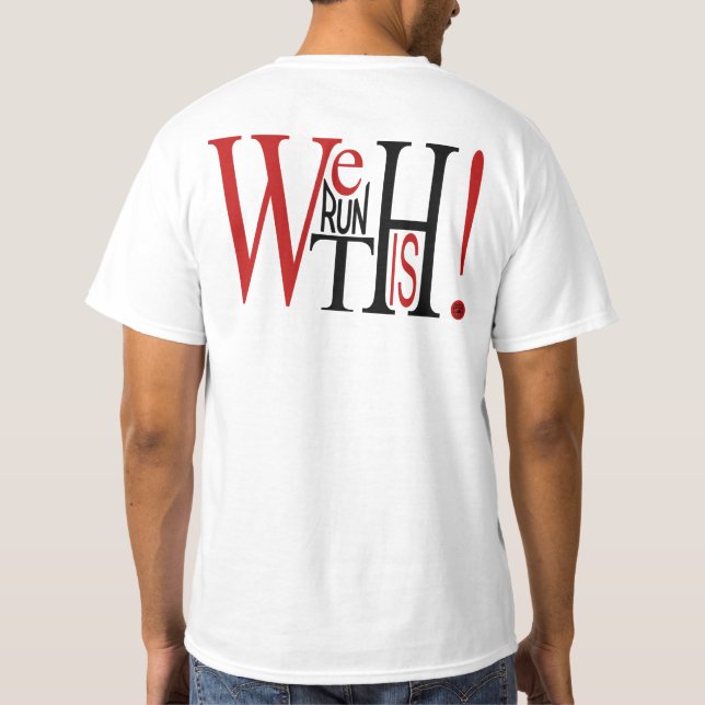 PHASE VI FLFC SHIELD - WE RUN THIS! (BLACK) T-Shirt (Back)