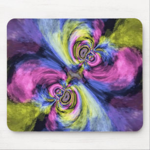Phased Colours with Curves Mouse Mat