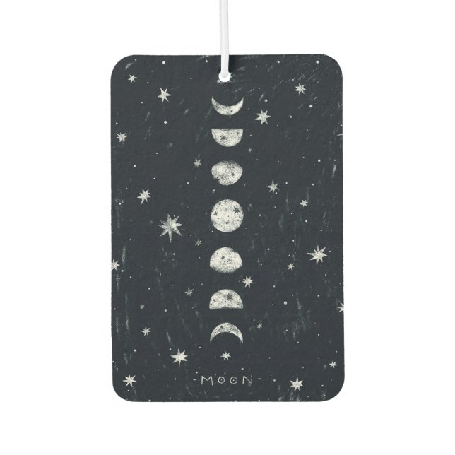 Phases of the moon car air freshener (Front)