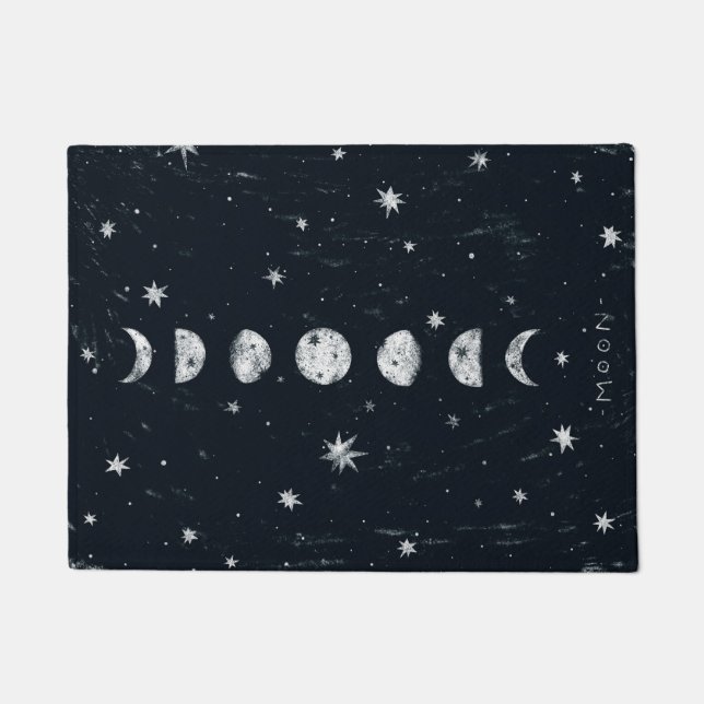 Phases of the moon Door Mat (Front)