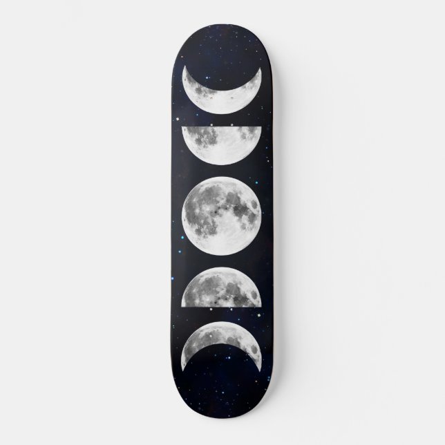 Phases of the Moon Galaxy Skateboard (Front)