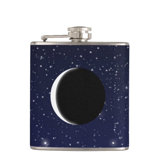 Phases of the Moon Hip Flask (Front)