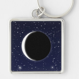 Phases of the Moon Key Ring