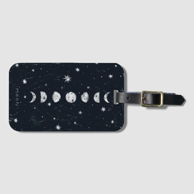 Phases of the moon Luggage Tag (Front Horizontal)