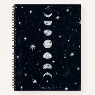 Phases of the moon notebook