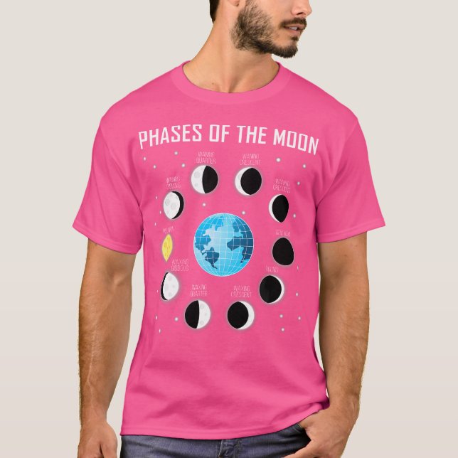 Phases Of The Moon Shirt Moon Phase Shirt Space (Front)