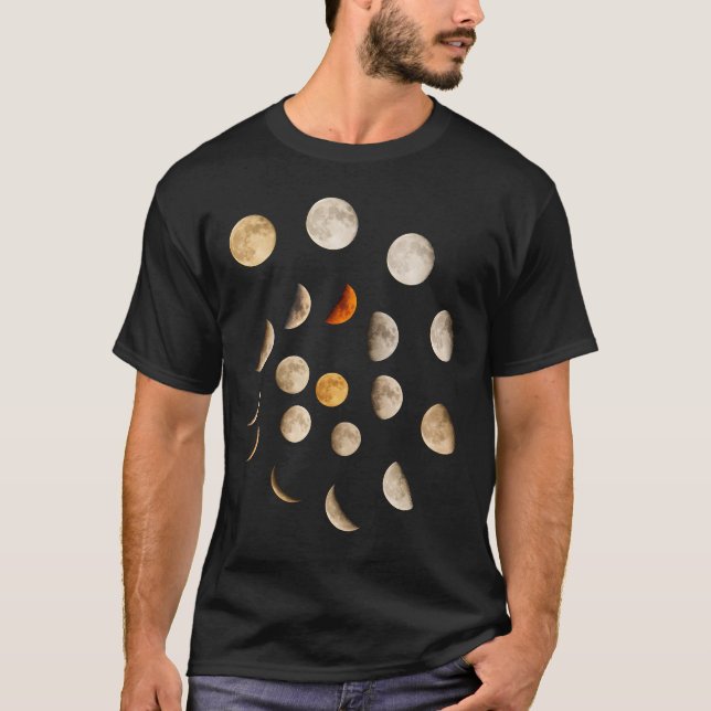 Phases of the Moon Spiral T-Shirt (Front)