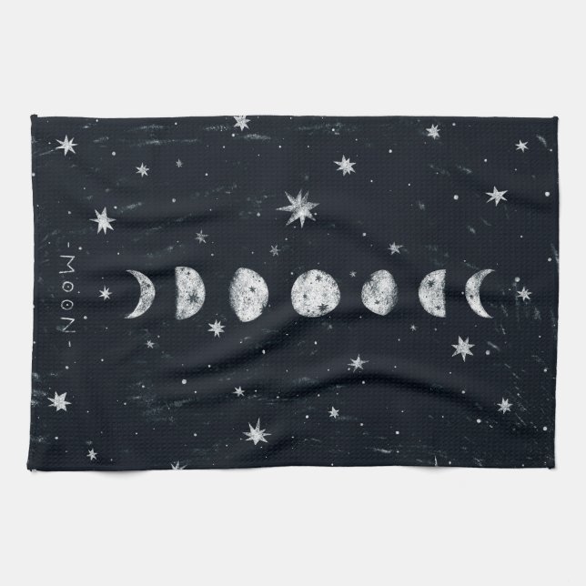 Phases of the moon TeaTowels Tea Towel (Horizontal)
